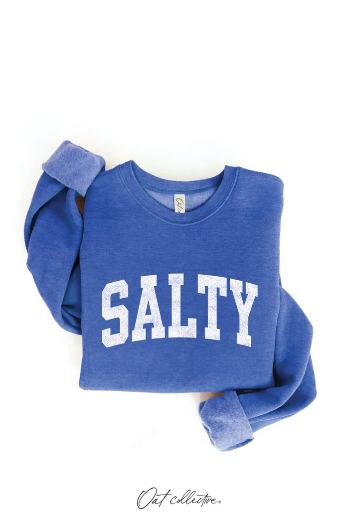 SALTY Graphic Sweatshirt - Coastal Comfort Redefined