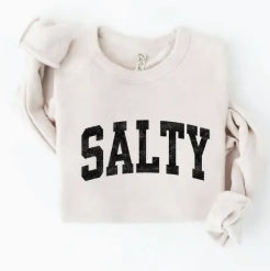 SALTY Graphic Sweatshirt - Coastal Comfort Redefined