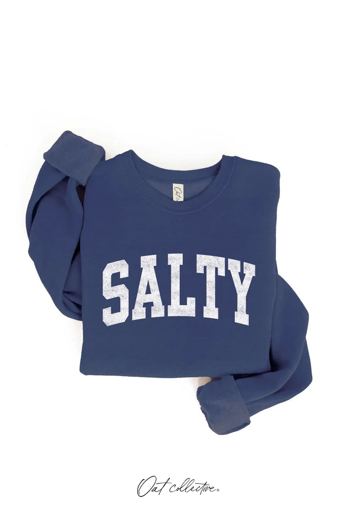 SALTY Graphic Sweatshirt - Coastal Comfort Redefined