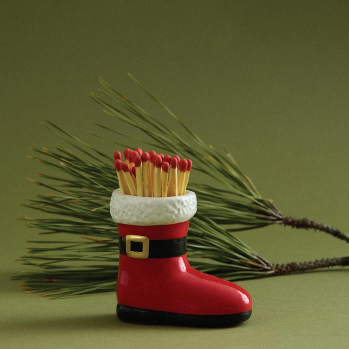 Santa Boot Match Holder