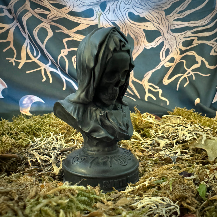 Santa Muerte Shaped Candle