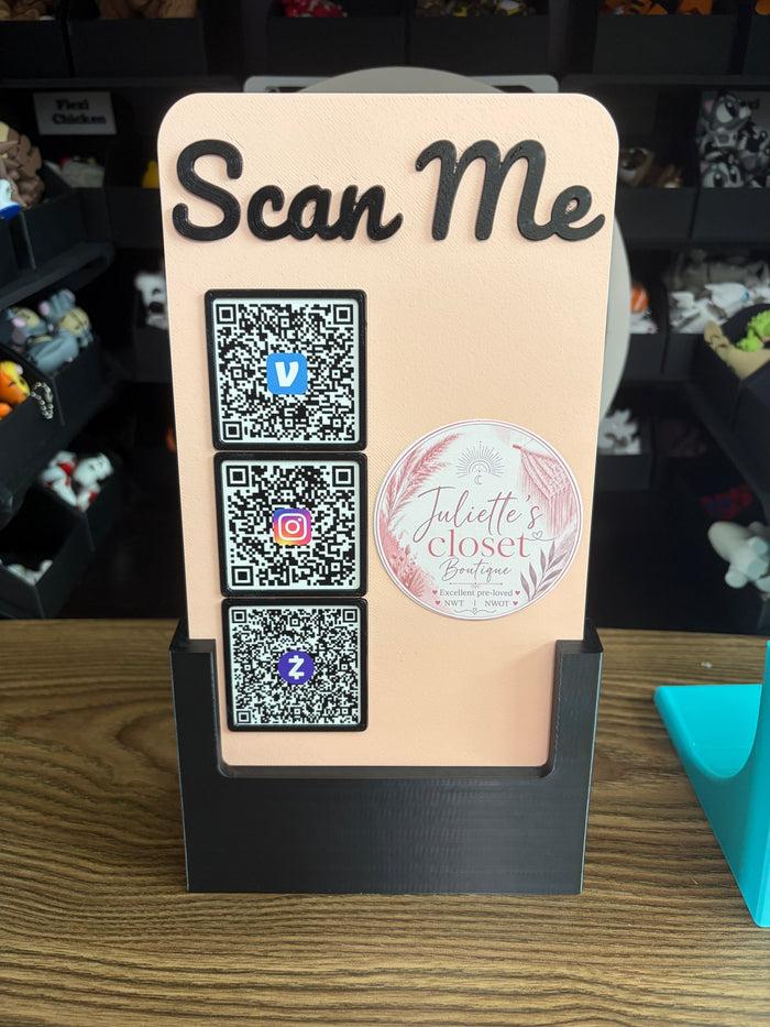 Scan Me QR Code Sign