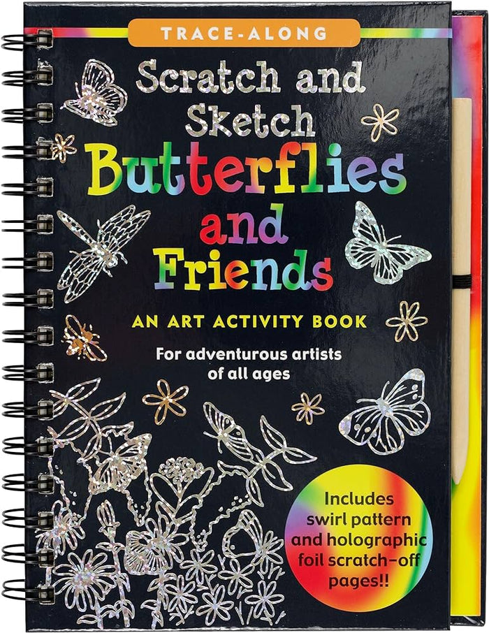 Scratch And Sketch Butterflies & Friends Activity Book