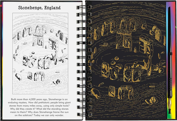 Scratch And Sketch Extreme Wonders Of The World Activity Book