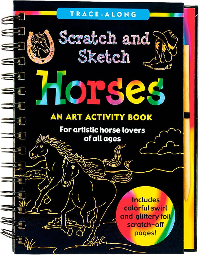 Scratch And Sketch Horses Activity Book
