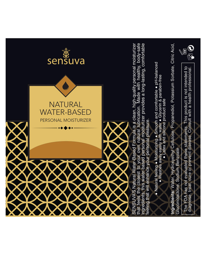 Sensuva Natural Water Based Moisturizer Salted Caramel