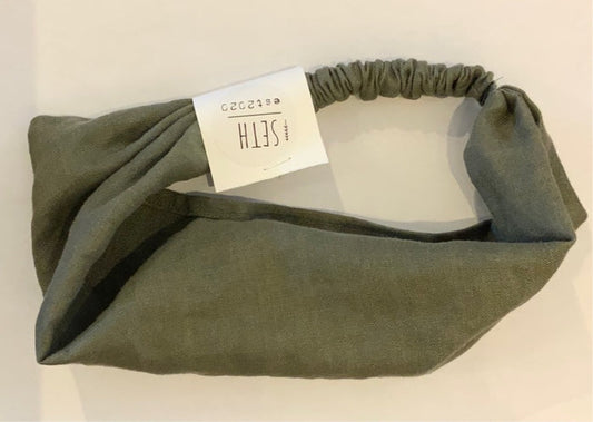 Seth Linen Expandable Bandana Headband