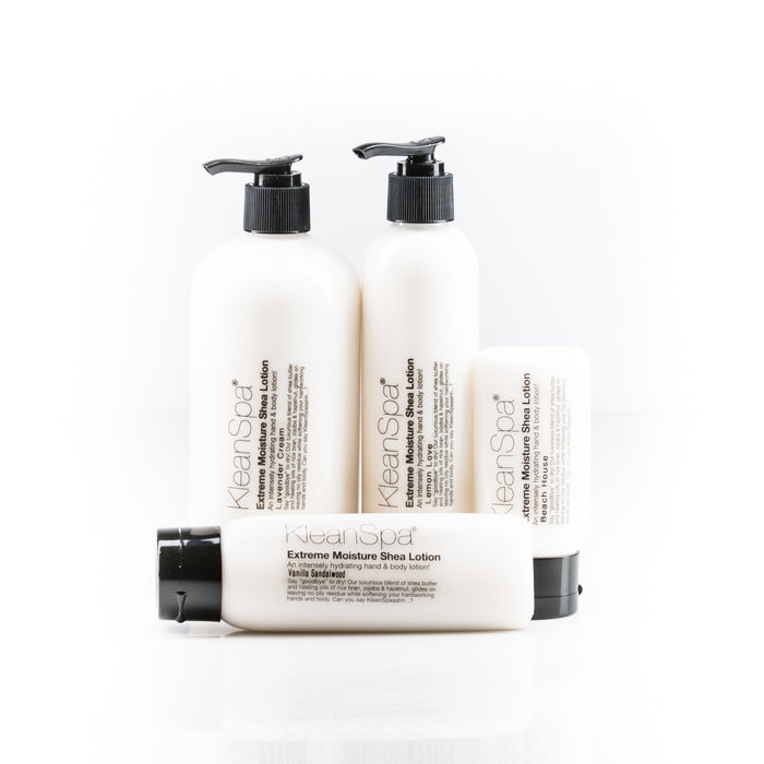 bottles of shea butter lotion