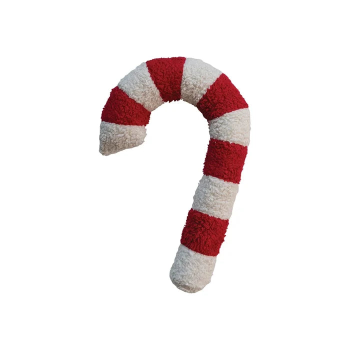 Sherpa Candy Cane Pillow #XS5697