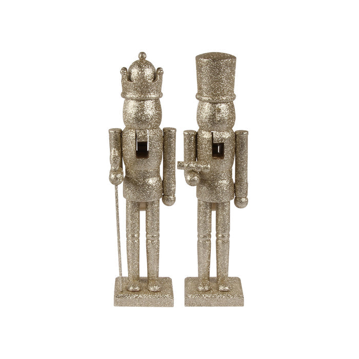 Shimmer Nutcracker Décor Champagne | Two Styles - Magnolia Lane co. Home + Garden + Gift