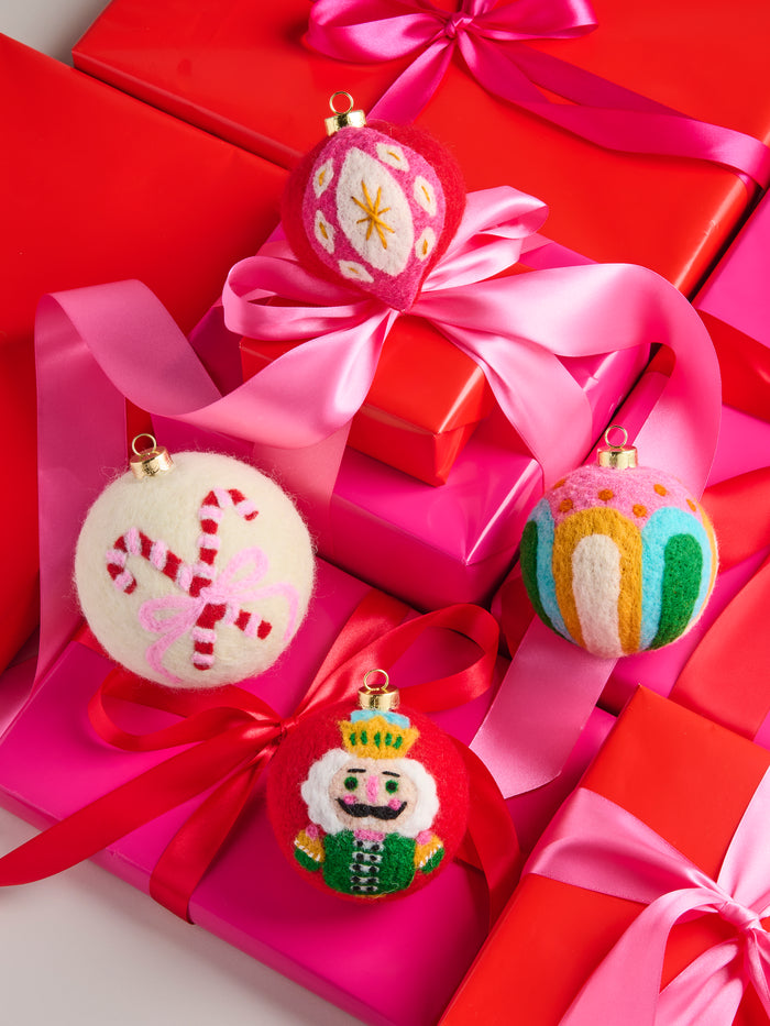 Shiraleah Candy Cane Assorted Set of 4 Ornaments, Multi