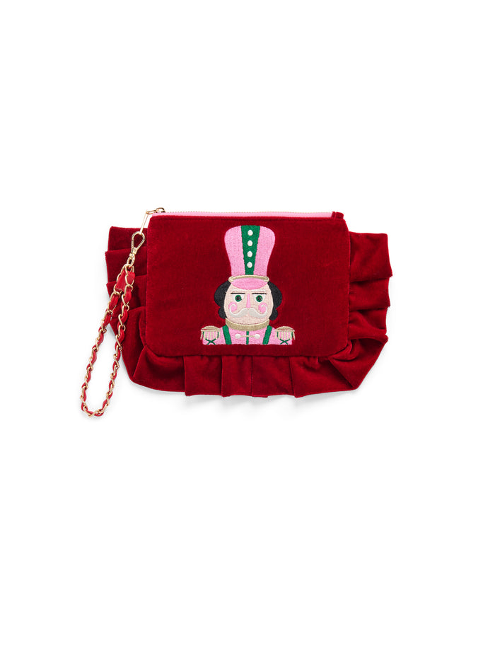 Shiraleah Nutcracker Wristlet, Crimson