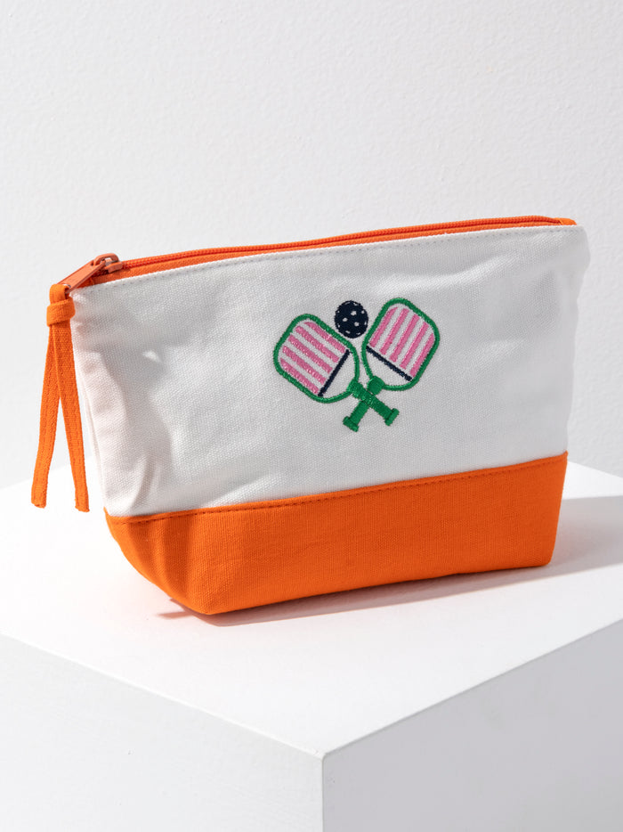 Shiraleah Paddles Zip Pouch, Ivory