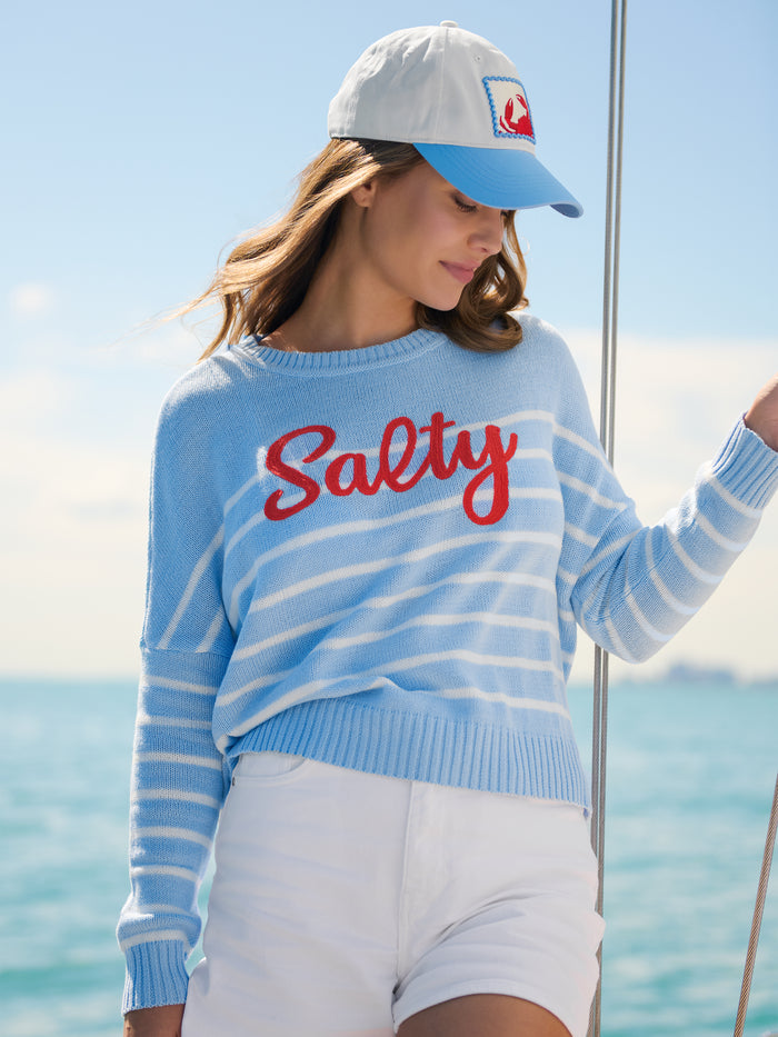 Shiraleah "Salty" Relaxed Fashion Fit Sweater BLUE