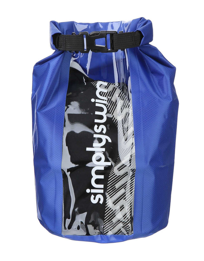 Blue Simply Swim dry bag with waterproof design and strap