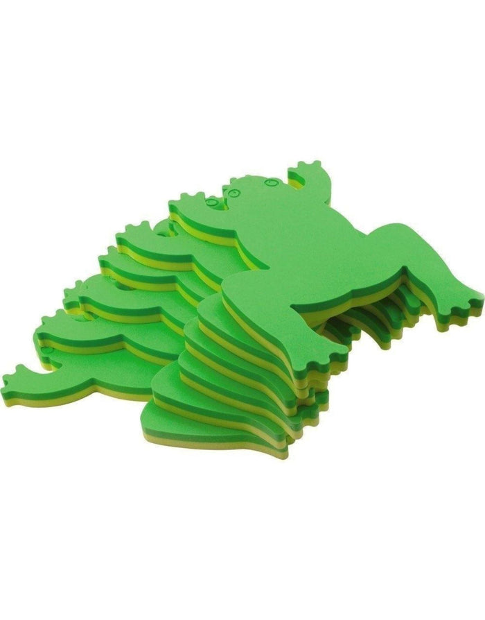 Simply Swim Frog float raft with green dragon foam puzzle pieces for kids