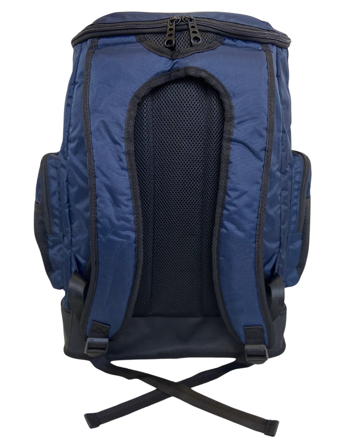 Navy Simply Swim backpack 40L with padded adjustable straps