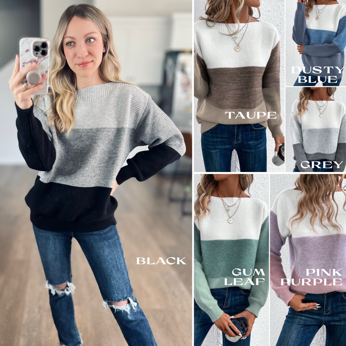 Sindra Color Block Sweater
