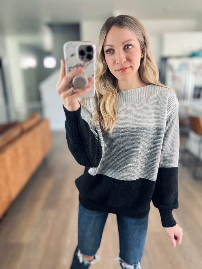Sindra Color Block Sweater
