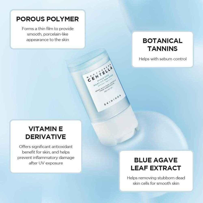 SKIN1004 Madagascar Centella Hyalu-Cica Silky-Fit Sun Stick 20g - - Pinky Cosmetics -- United Arab Emirates -- Pinky Cosmetics