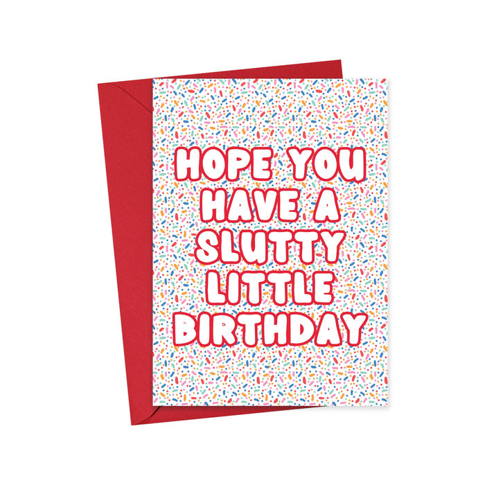 Slutty Little Birthday Card