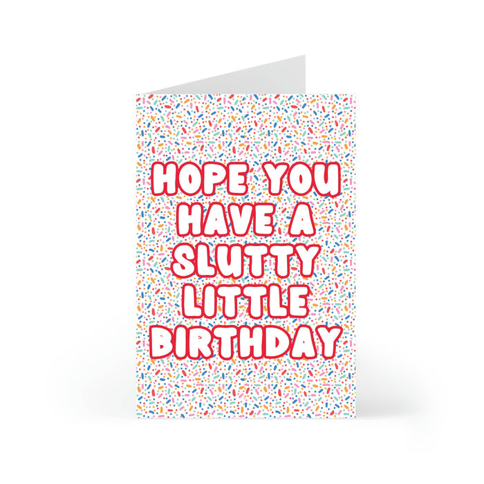 Slutty Little Birthday Card