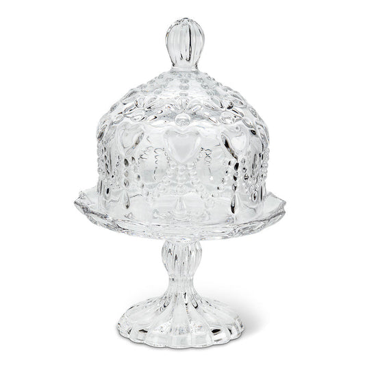 Small Covered Pedestal Plate - Belle De Provence