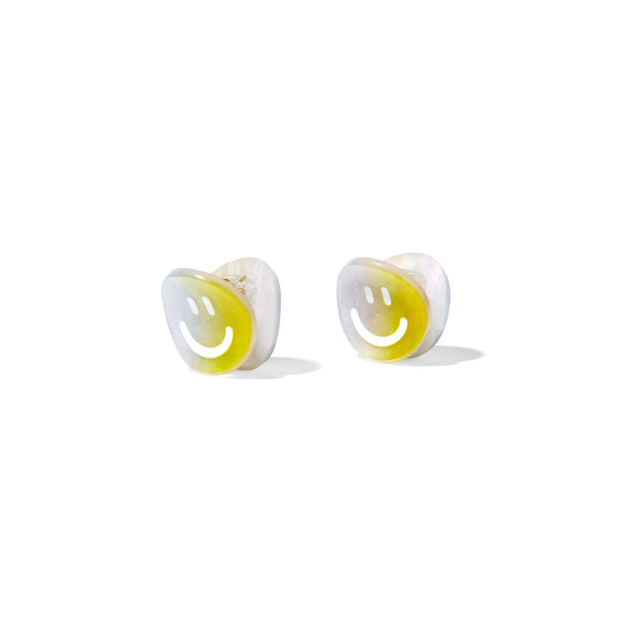 Smile! Mini Hair Clips on a white background