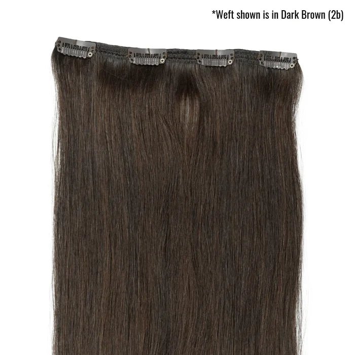 Soft Black (1C) 20" Single Weft - Clip-Ins