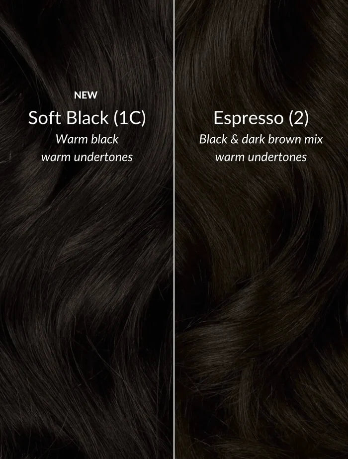 Soft Black (1C) 20" Single Weft - Clip-Ins