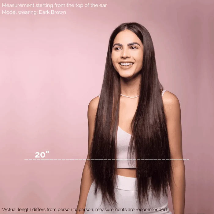 Soft Black (1C) 20" Single Weft - Clip-Ins