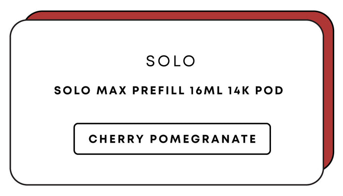 Solo Max Prefill 16mL 14k Pod | Cherry Pomegranate-Image 1