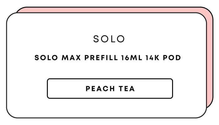 Solo Max Prefill 16mL 14k Pod | Peach Tea-Image 1