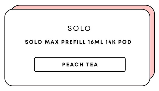 Solo Max Prefill 16mL 14k Pod | Peach Tea-Image 1