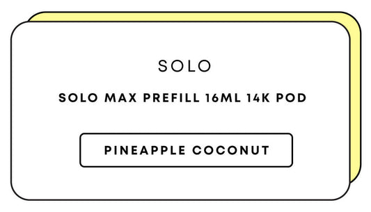 Solo Max Prefill 16mL 14k Pod | Pineapple Coconut-Image 1