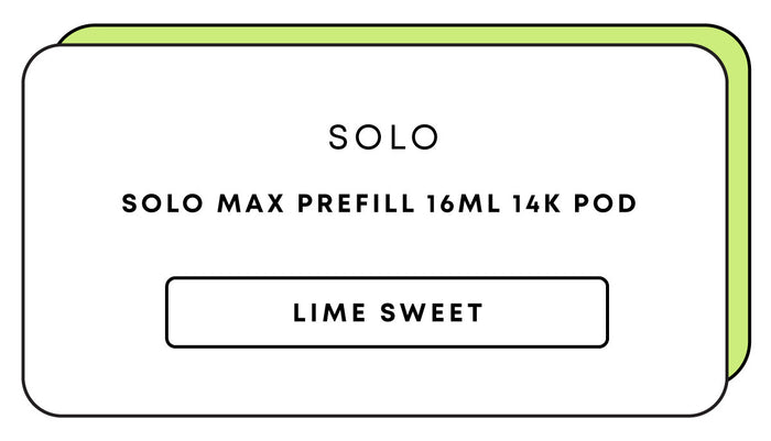 Solo Max Prefill 16mL 14k Pod | Lime Sweet-Image 1