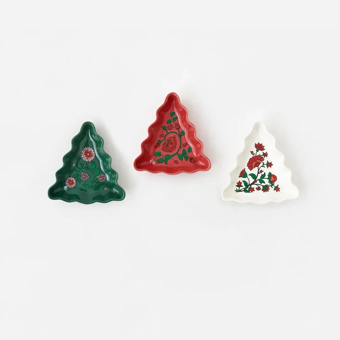 Spice Trail Tree-Shaped Porcelain Dish