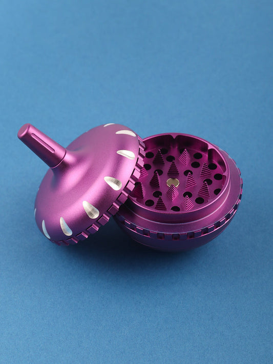 Spinning Top Grinder 63mm 3pc | Purple-Image 1