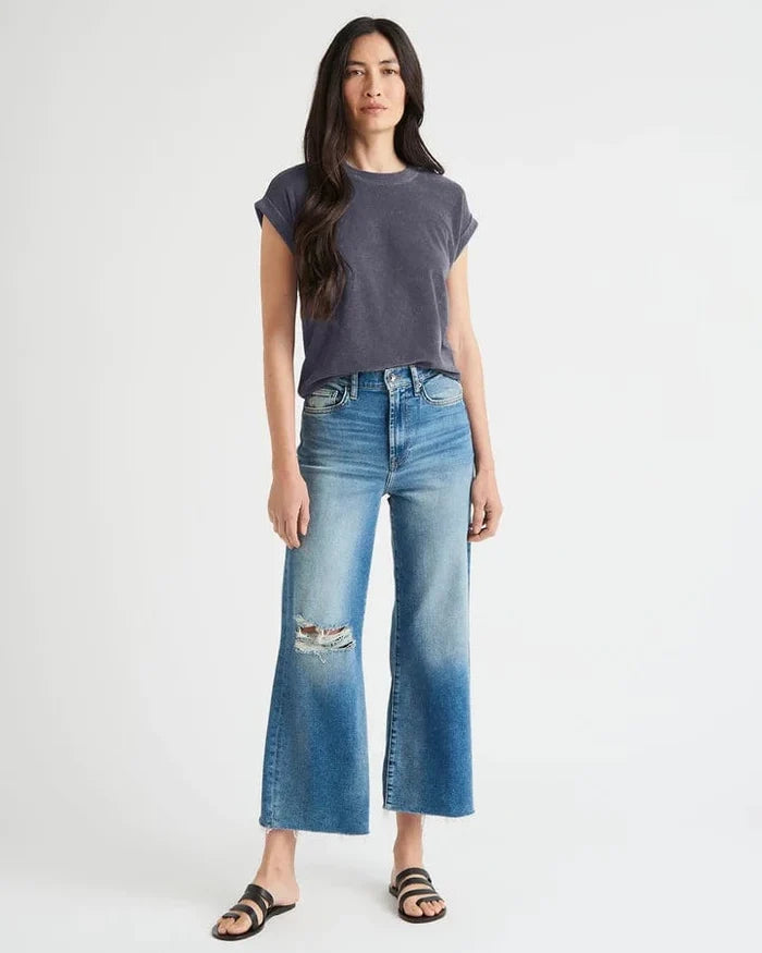 Splendid Terry Short Sleeve Sweatshirt - Taryn x Philip Boutique