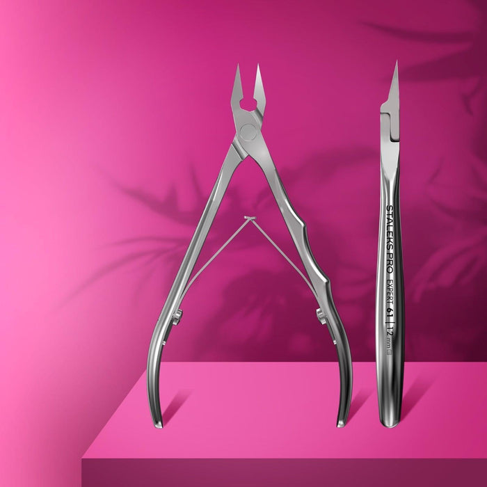 Staleks Nail Nippers - EXPERT 61 (for ingrown toenails)-Nail Clippers-STALEKS PRO-12 mm-Gel Essentialz