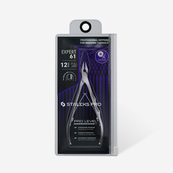 Staleks Nail Nippers - EXPERT 61 (for ingrown toenails)-Nail Clippers-STALEKS PRO-12 mm-Gel Essentialz