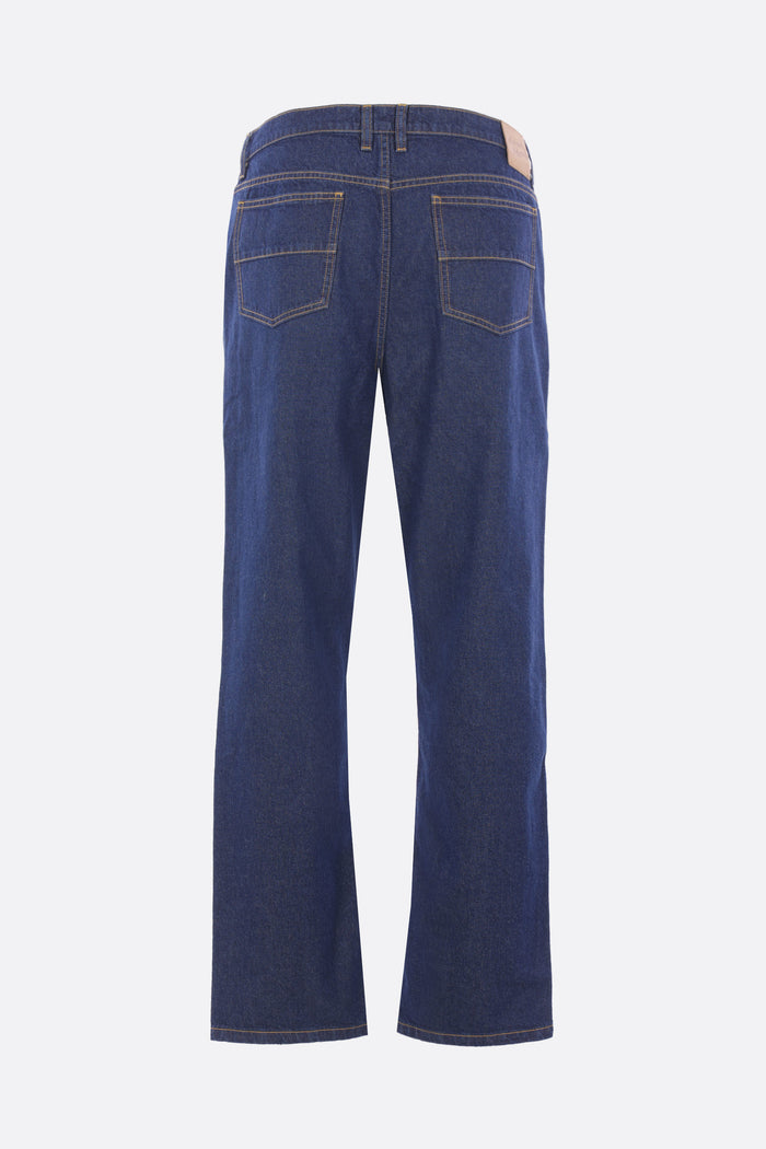 straight-leg jeans in denim