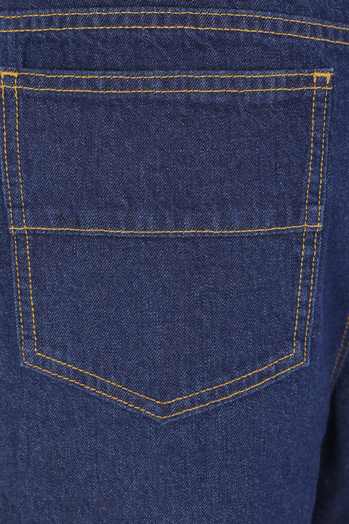 straight-leg jeans in denim