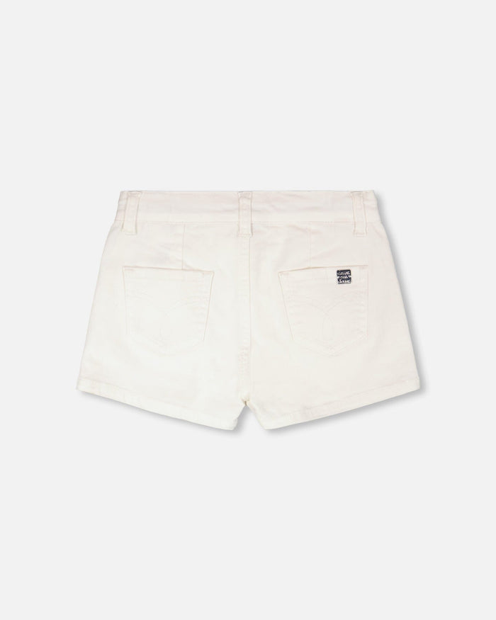 Stretch Twill Skort White-2
