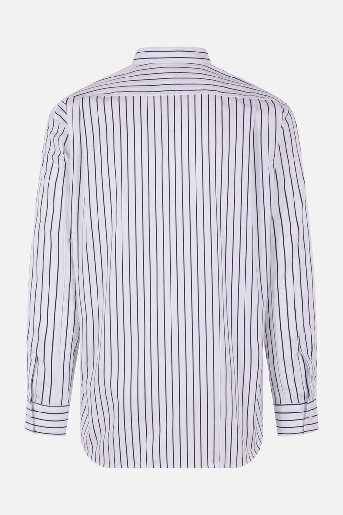 striped poplin shirt