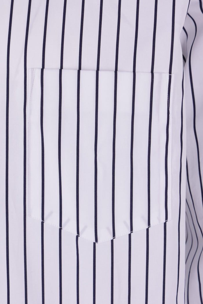 striped poplin shirt