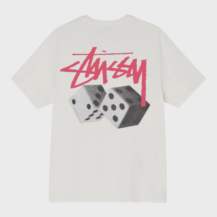Stussy Roll The Dice Pigment Dyed Tee - Natural