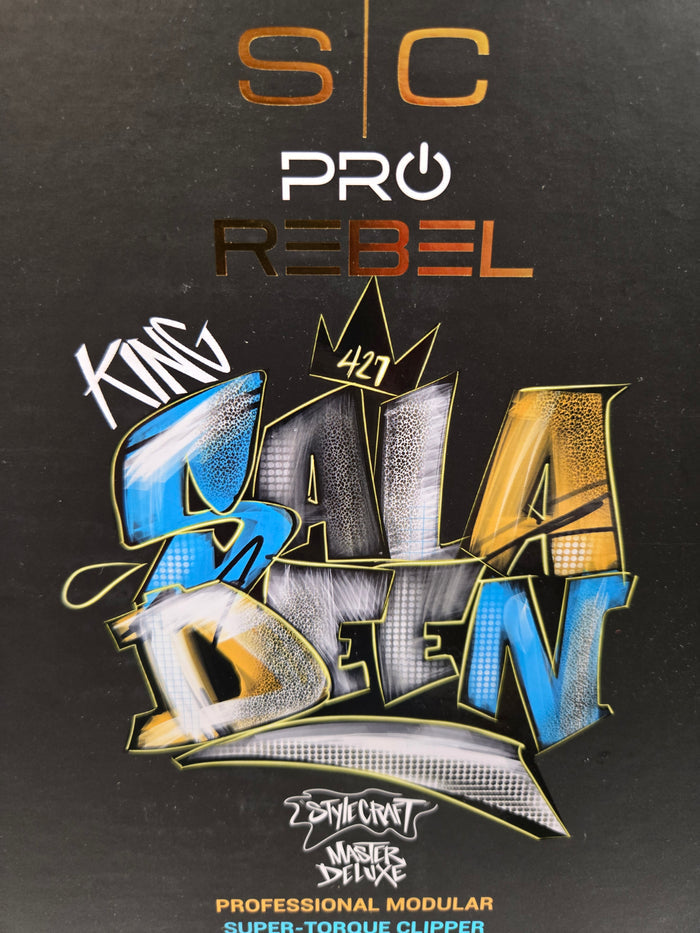 StyleCraft Rebel Super-Torque Modular Cordless Clipper w/ Echo Blade - King Saladeen Limited Edition - Palms Fashion Inc.
