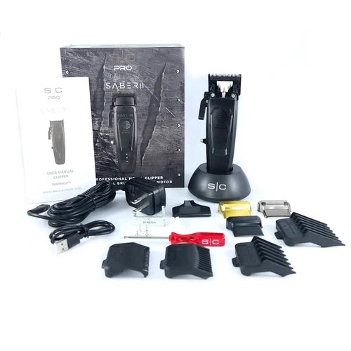 StyleCraft Saber 2 Clipper - Professional Cordless Clipper - Black - Palms Fashion Inc.