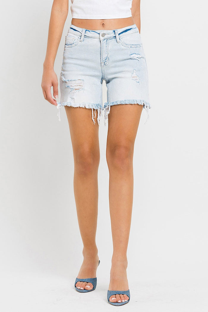 Stylish Stretch Denim Shorts